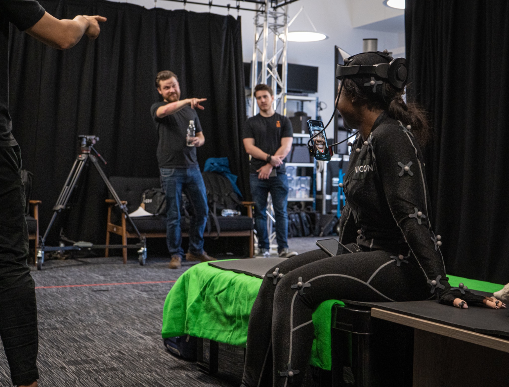 Motion capture and virtual production work in progress